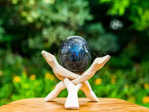 Crystal Ball, Labradorite Sphere, Gemstone Sphere, Crystal Home Decor, Labradorite Decor, Energy Healing, Spiritual Decor