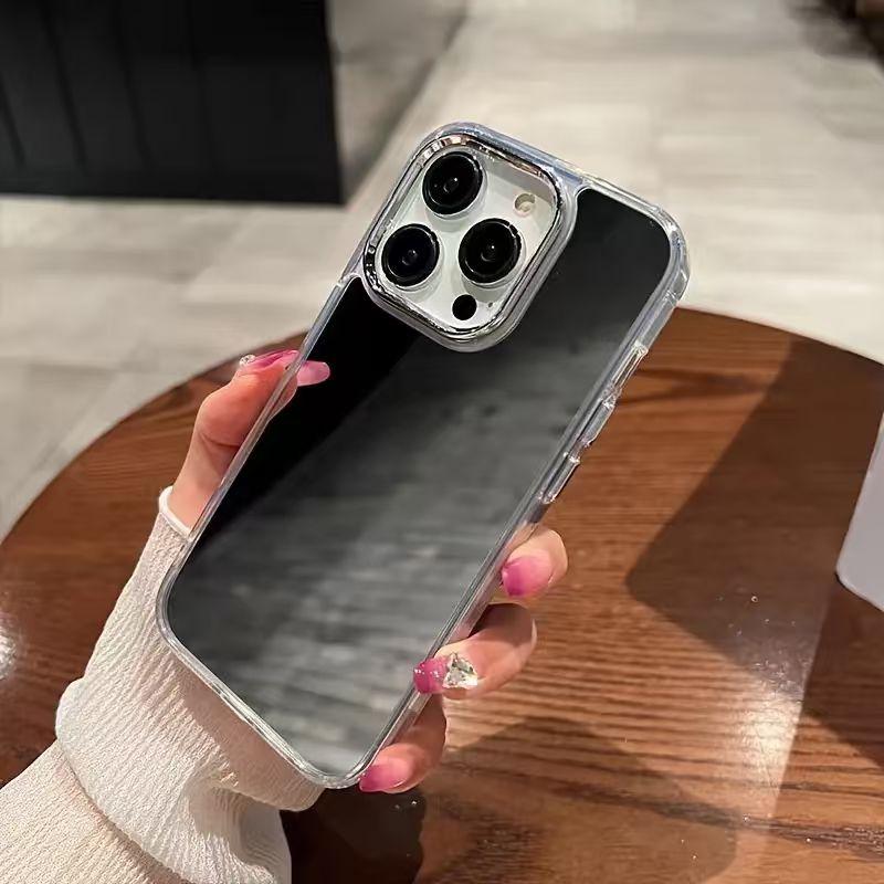Makeup Mirror Phone Case for Women Men, Compatible with iphone 17promax 16, 15, 14, 13, 12, 11 Pro Max Pro Plus. Personalized Cute Mirror Makeup Phone Protective Cover Suitable for iphone, Shockproof Phone Case And Accessories.
