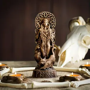 Hand-Painted Thor Statue, Handmade Resin Mythology Sculpture, Thunder Weapon Included, Greek/roman/norse Myth Decor, Durable and Collectible