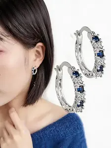 Fashion Rhinestone Earrings for Women, Luxurious Zirconia Ear Cuffs, Perfect for Wedding Anniversary, Engagement Party, Valentine's Day Gift