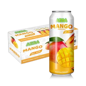 AZRA Mango Juice 12 Pack – 100% Tropical Juice – 500ml Cans – Imported from Vietnam