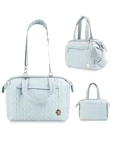 Mummy Bag Outdoor Baby Essentials Embroidered Pattern Large Capacity Mommy Backpack Stroller Bag, Essential Maternity Travel Accessory Multifunctional Diaper Bag