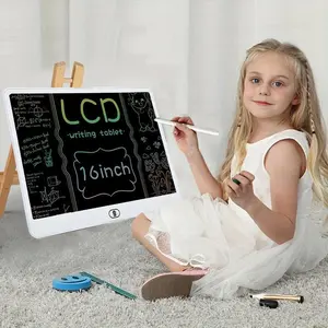 16-inch Oversized Screen Children's LCD Handwriting & Drawing Board One-click Clear Writing Practice Tablet Doodle Board for Kids Ideal Writing & Doodling TikTok Hot Item Fun Educational Tool