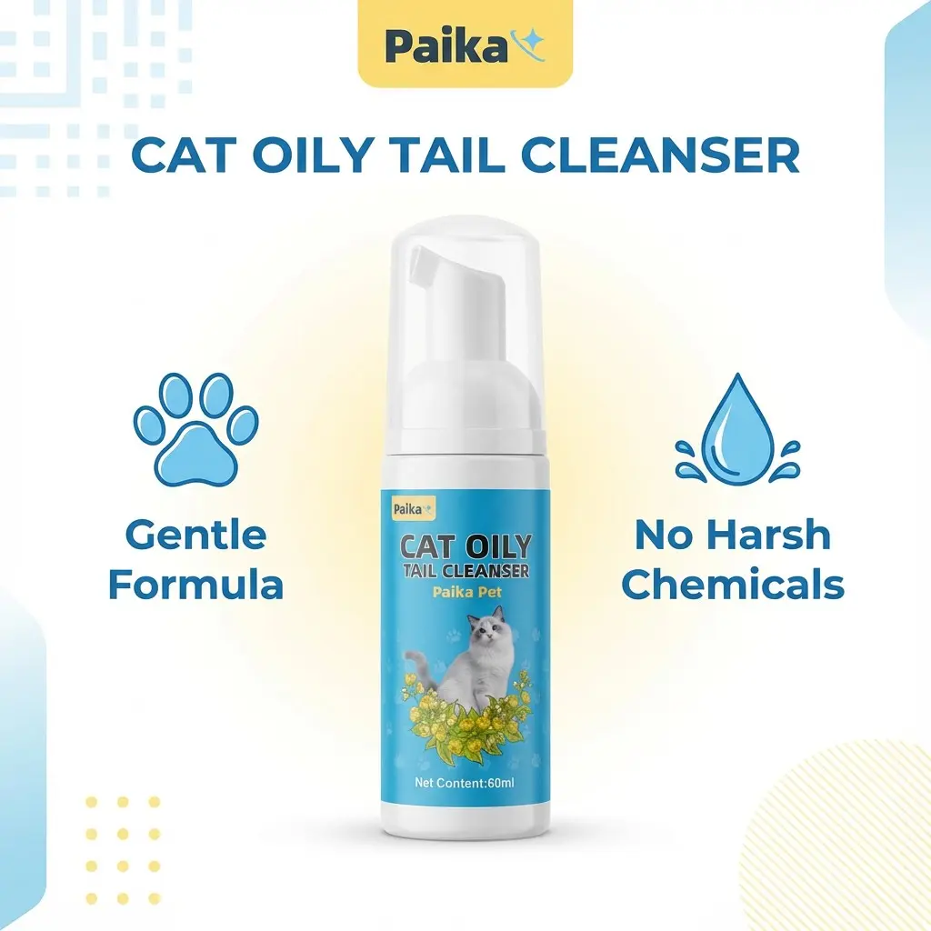 Pet Chin Care Mousse, Paika Pet Grooming Essentials, Gentle Cleanser & Moisturizer, Suitable for All Breeds, Enhances Skin Health