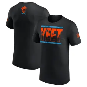 Jey Uso Yeet T-Shirt Black Men's Graphic Tee Official Wrestling Fan Shirt Retro WWE Streetwear Top Crewneck Short Sleeve Made in USA