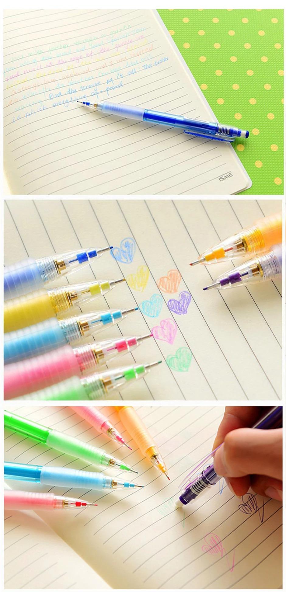 8Colors Japan PILOT Mechanical Pencil Set HCR-197 Colored Lead Core 0.7mm Student Drawing Pencil Sketch Manga Cute School Supplies