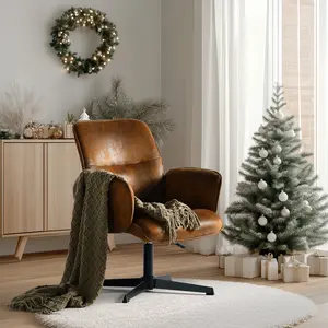 【Deals For You Days】Homy Casa Furniture Indoor Chairs - Height Adjustable Criss Cross Chair-Ergonomic, Wide Swivel Home Office Desk Chairs