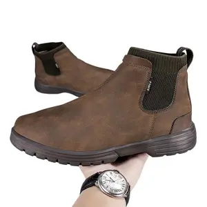Men's Retro Chelsea Boots - Autumn/Winter Casual Leather, Slip In Ankle Boots