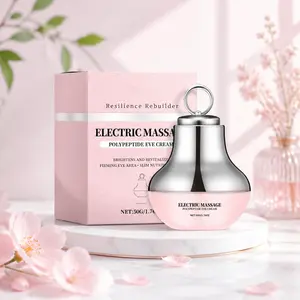 2-in-1 Sonic Electric Eye Massager & Cream | Firming & Hydrating Eye Care Treatment | Reduce Wrinkles & Fine Lines