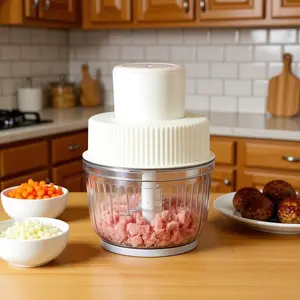 Nw 5Lbs 300W Electric Food Chopper -2.2L Mini Food Processor, 4-Layer Quadruple Blades, Meat Mincer & Vegetable Chopper for Home Kitchen Onion/Garlic/Nuts