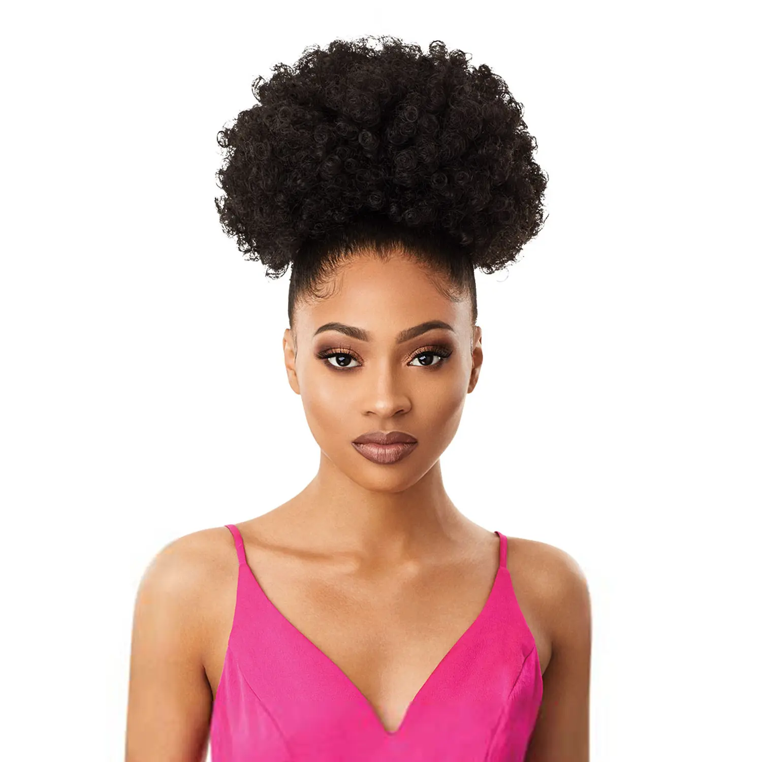 Outre Pretty Quick Synthetic Hair Extension Ponytail - Afro, Medium, Unisex, Natural Look, Secure Fit with Combs & Drawstring