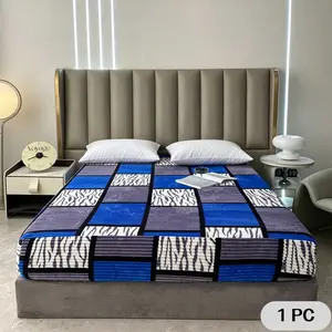 Fashionable & Comfortable Printed Fitted Sheet Set, Dustproof & Non-Slip Bed Protector, Soft & Breathable Deep Pocket Bedding, Ideal for Bedrooms & Dormitories – Affordable (Pillowcase Not Included)