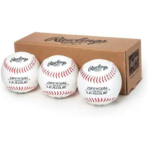 Rawlings| Official League Recreational Use Practice Baseballs| OLB3| Youth/8U| 3 Count
