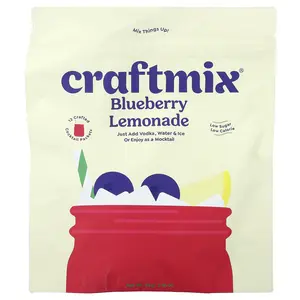 Craftmix Blueberry Lemonade, 12 Packets, 0.25 oz (7 g) Each