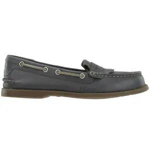 Sperry Womens Conway Kiltie Loafers Flats Casual - Grey