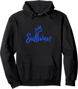 Sullivan the King / Blue Crown for Men Called Sullivan Pullover Hoodie - Nicolelebro Shop 82B0BP2D72BY