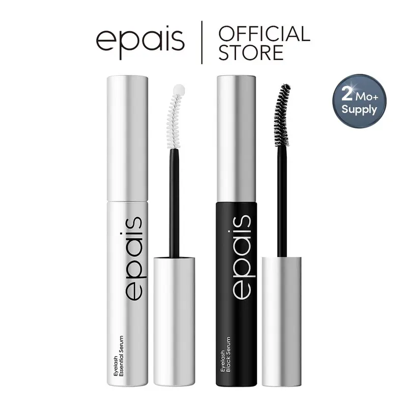 [EPAIS Official Shop] Essential 24-hour Eyelash Care Duo (Lash Serum + Black Mascara Serum) - Safe & Gentle Lashes Care, 2-in-1 Lash Growth Enhancer and Tinting Treatment, 7 Peptides and Biotin Formula for Longer Thicker Lashes, Prostaglandin free