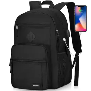 BIKROD Unisex Multi-Function Backpack, Large-Capacity Water-Resistant Casual School Laptop Bag with USB Port for Teens