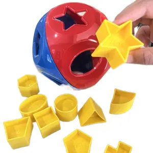 Shape O Toy Object Assorter Red & Blue with Pull Handle, Designed for Easy Selection and Storage For Kids Play