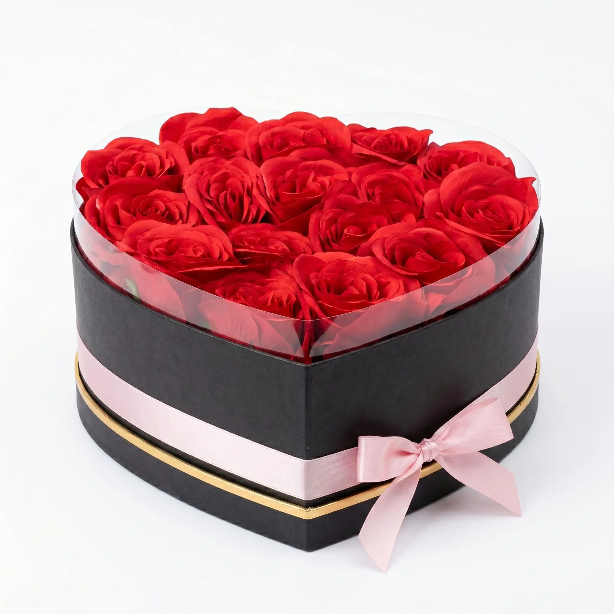 Garvee Eternal Preserved Red Roses Heart-Shaped Gift Box – Artificial Flowers for Women – Perfect Birthday, Anniversary, Graduation Gift – Home Decor – For Mom, Wife, Girlfriend, Grandma