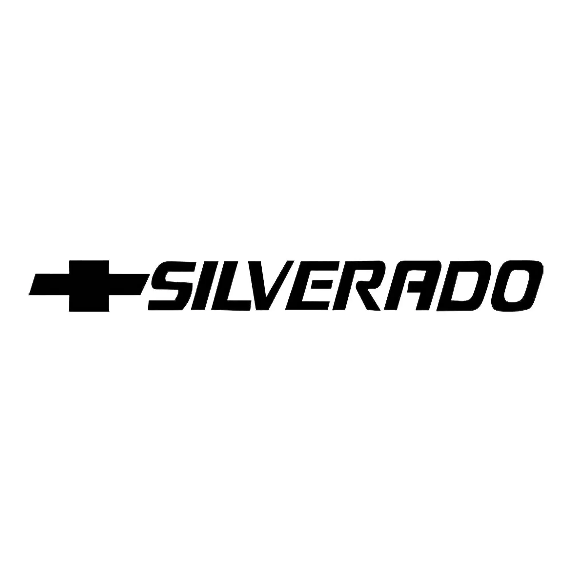 Silverado Emblem Solid 40" x 4"  Windshield Banners by Pristine Graphics