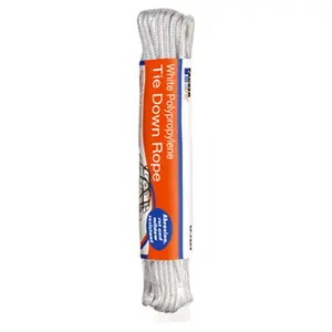 212 MAIN White Poly Tension Rope - 0.21x50 in. Synthetic Rope Strap, Secure Hold for Automotive & Motorcycle Boxes, Cases