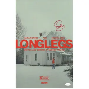 Osgood Oz Perkins signed 11x17 Poster Director, Writer - Longlegs