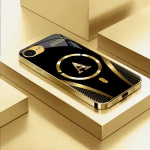 Suitable for [iPhone 16e] high-end MagSafe phone case，Features a magnetic attachment function，Choose from all 26 letters—featuring a sophisticated, minimalist design. YM99
