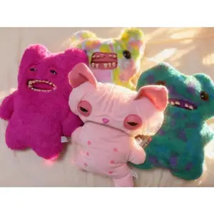 47cm Large  Plush Toy, Funny Ugly Tooth Monster Crazy Rabbit Fluffy Stuffed Doll, Kids Holiday Gift