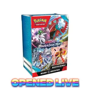 Pokémon TCG: Scarlet & Violet Paradox Rift Booster Bundle - Includes 6 Packs with Future & Ancient Pokémon Ex - Opened Live