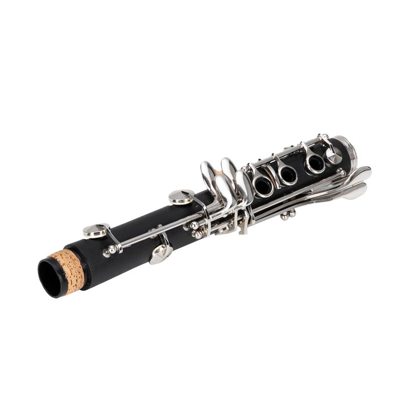 Beginner Bb Clarinet – 17 Keys Black Clarinet with 2 Mouthpieces & Connector, Easy to Learn，clarinet player Chrome Durable Oboe Instrument Bamboo Flute Fathersdaygift