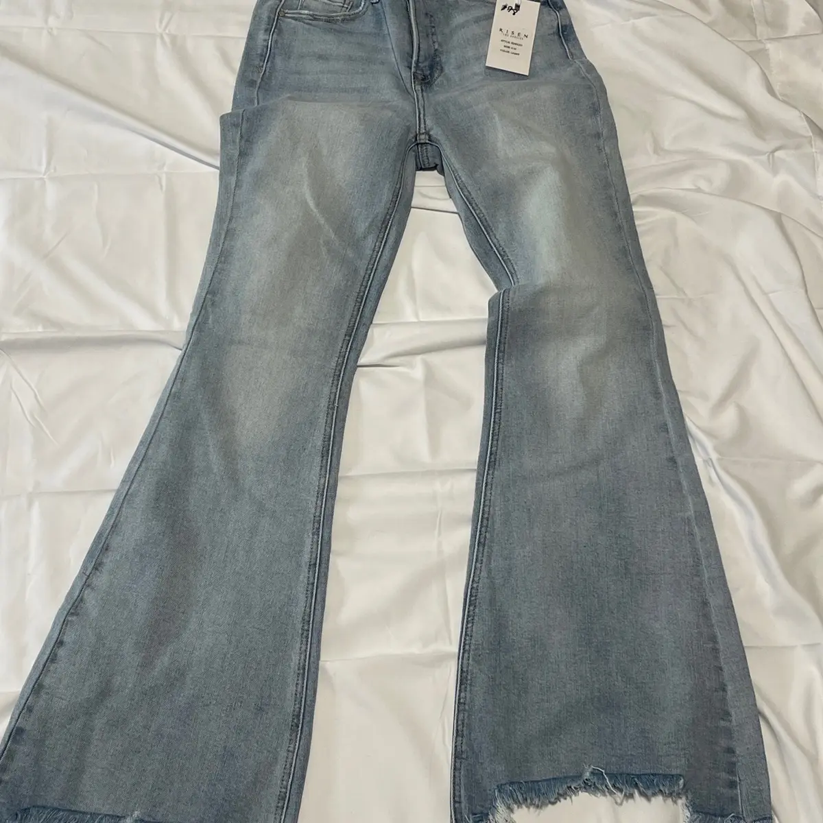 Risen light blue 26W ( wide flare) size3 “ the heydi prefer denin”