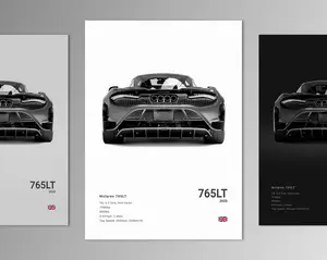 Mclaren 765LT Poster No Frame Print | Wall Art | Car Photography
