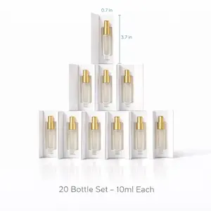 20pcs 10ml empty Perfume travel bottles with box gifts and wedding