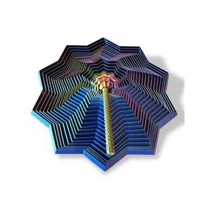 Fidget Spinner Star With Handle – 3D Printed Desk Fidget Toy, Handheld Spinning Star, Unique Desk Accessory
