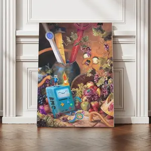 My Art Is A Weapon" Poster - Adventure Time Painted Suitable For Home Wall Art, Room Aesthetics, Decorative Canvas Prints