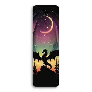 Midnight Dragon - UV Printed Acrylic Bookmark