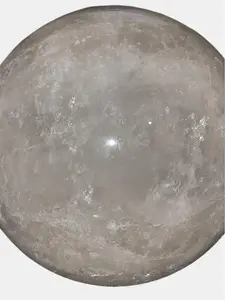 Clear Crackled Quartz Crystal Sphere Ball Orb with Rainbows 7.25kg (16lb) clear