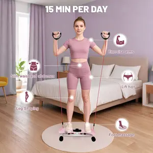 Rotating Lumbar Trainer, Exercise Abdominal Muscle Rotating Board, Noiseless Lumbar Rotator, Suitable for Home Gym Equipment, Supports Up to 330 Pounds