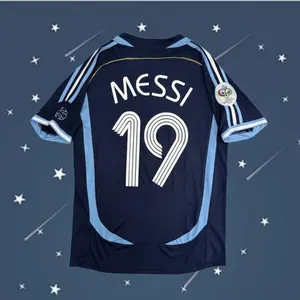 2006 World Cup Argentina Messi 10 Short Sleeve Soccer Jersey