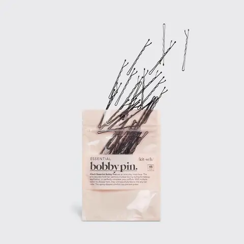 Kitsch Black Bobby Pins 45pc Set