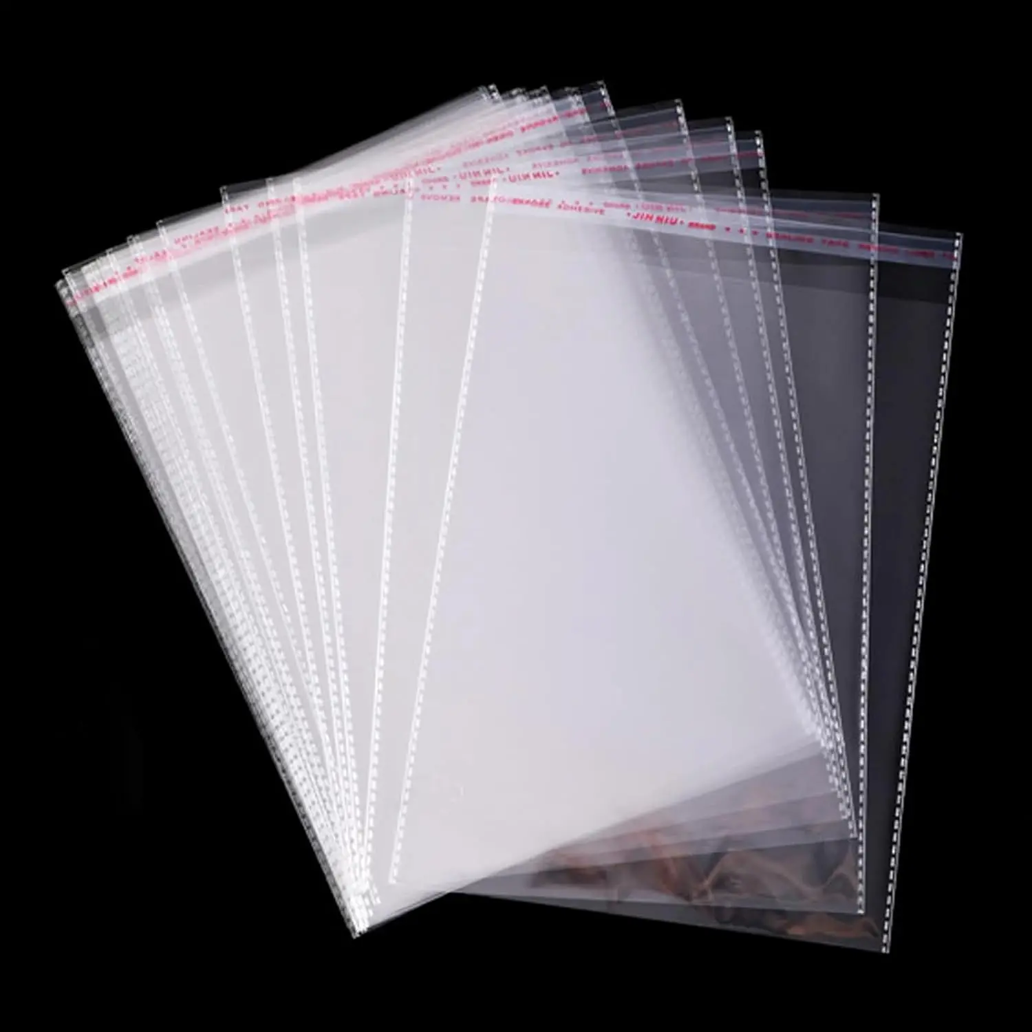 Clear Cellophane Plastic Bags,9x12 Inch Resealable Self-Sealing Cello Bags  for Packaging Clothing, Shirts, Decorative Wrappers, Party Favors, Artwork 100 count