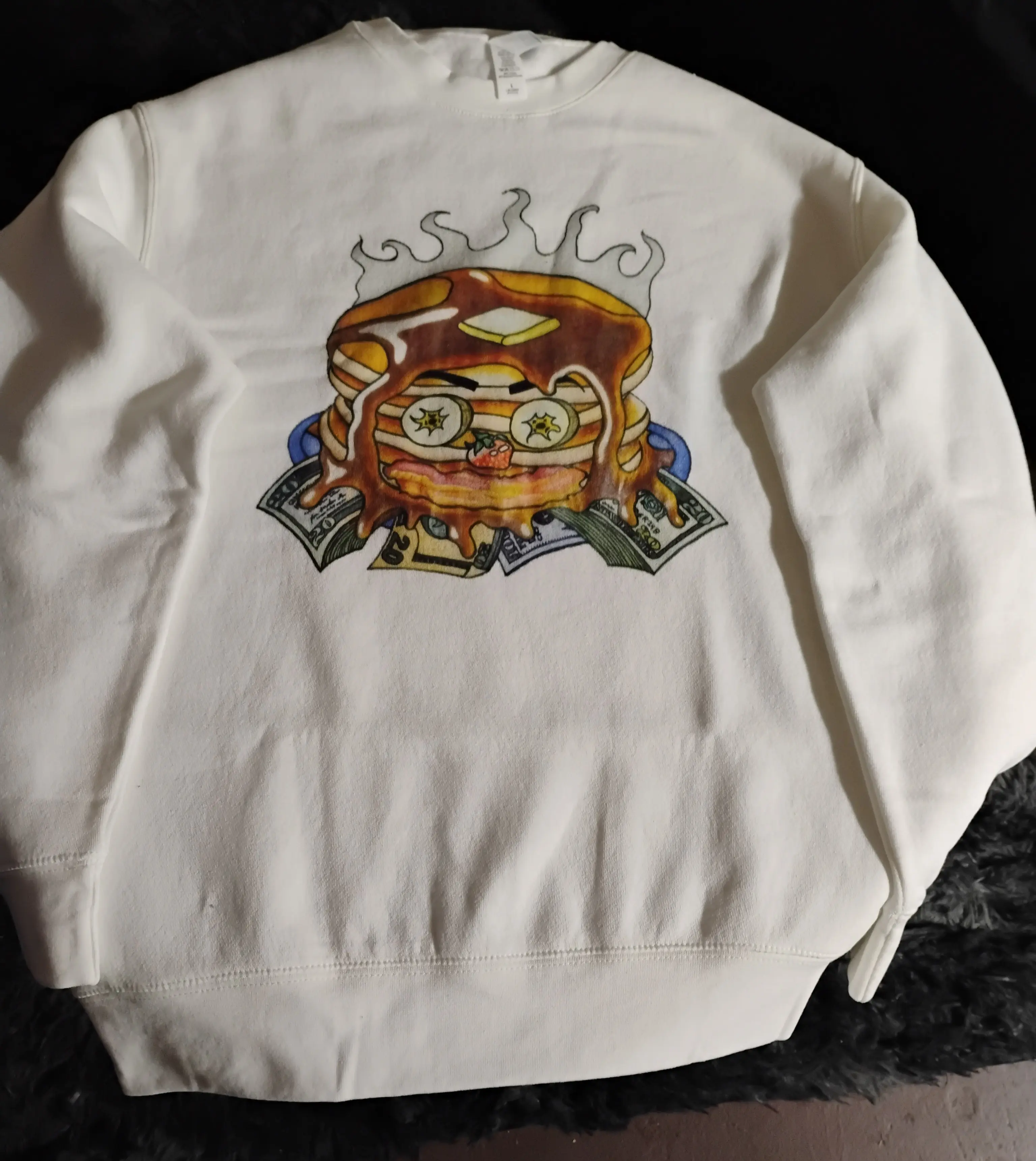 Pancake Sweatshirt - Hungry for Success with Unique Pancake Design and Comfortable Fit Website: http://WiDesigns.redbubble.com/