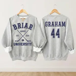 Gildan Unisex Briar Hockey Crewneck Sweatshirt, Off-Campus, Hockey Romance, Campus Hockey, Briar U Hoodie, University Hockey, Full Size Options