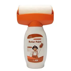 Wall Repair Roller Paint, 500g Household Water-Based Latex Paint with Brush Head, DIY Home and Bathroom Wall Repair Tool