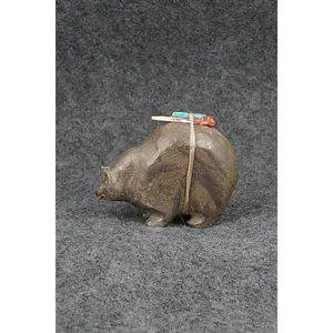 Bear Zuni Fetish Carving - Freddie Leekya