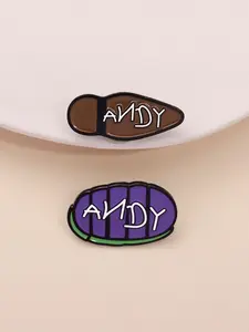 Toy Story Andy & Woody Enamel Pins Set, Cartoon Movie Themed Accessories, Unisex Fashion Jewelry, Ideal Gift for Collectors