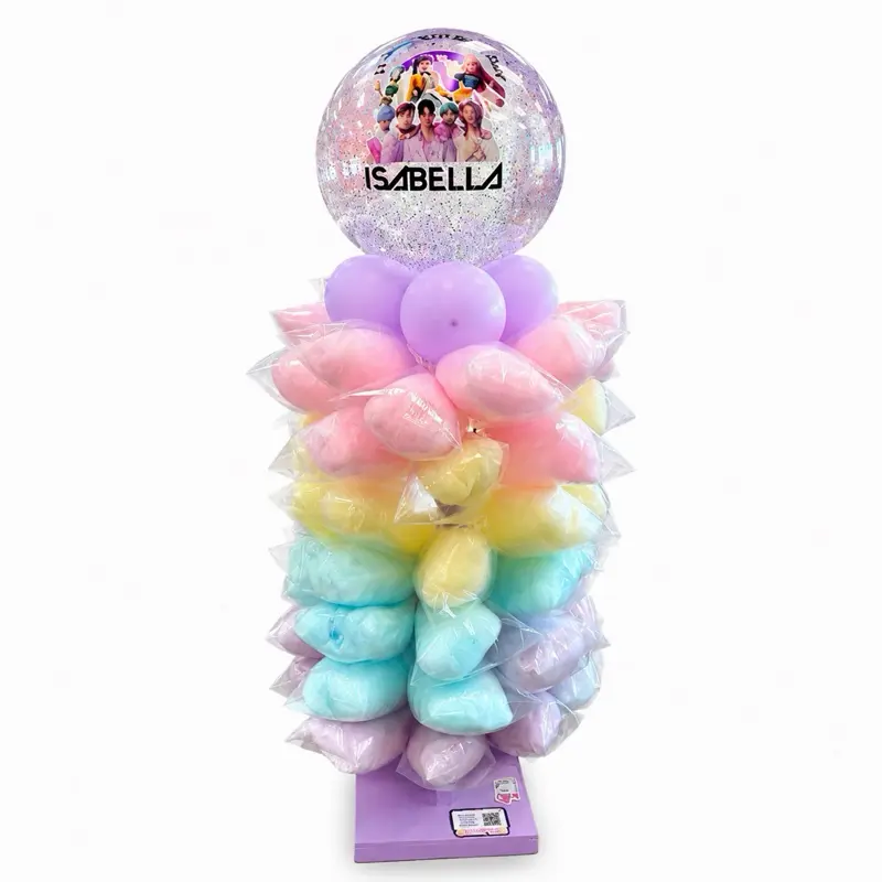 Premium Wooden Cotton Candy Display Stand
