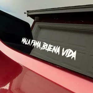 Mala Fama Buena Vida Window Vinyl Decal Sticker