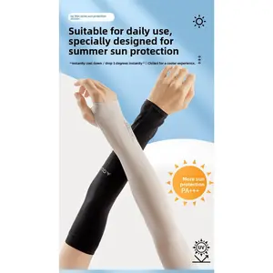 Ice Sleeves for Men Women Summer Arm Guards Ice Silk Sun Protection Sleeves Gloves Outdoor UV Protection Thin Style